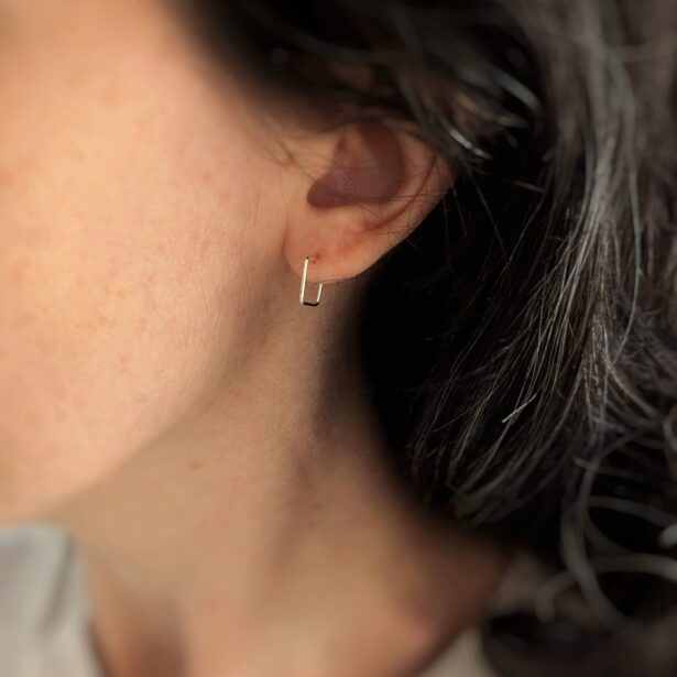 Sleepers Violette - Square hoop earrings (imperfect)