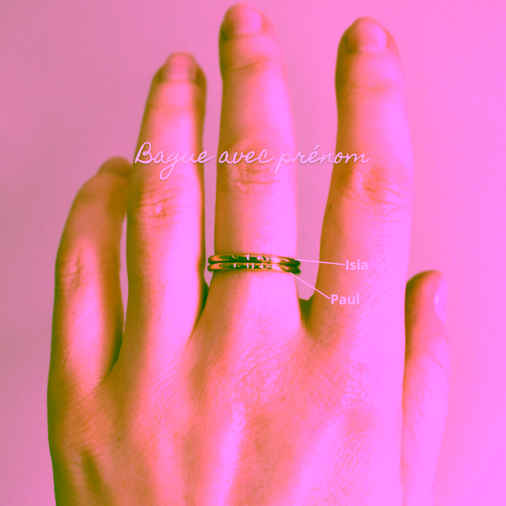 Bague avec prénom
