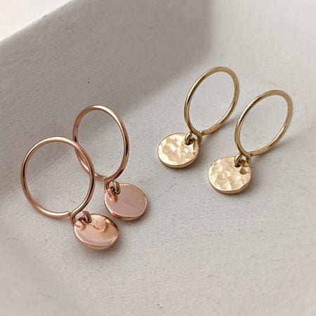 Anneaux à disques - Peasejewelry