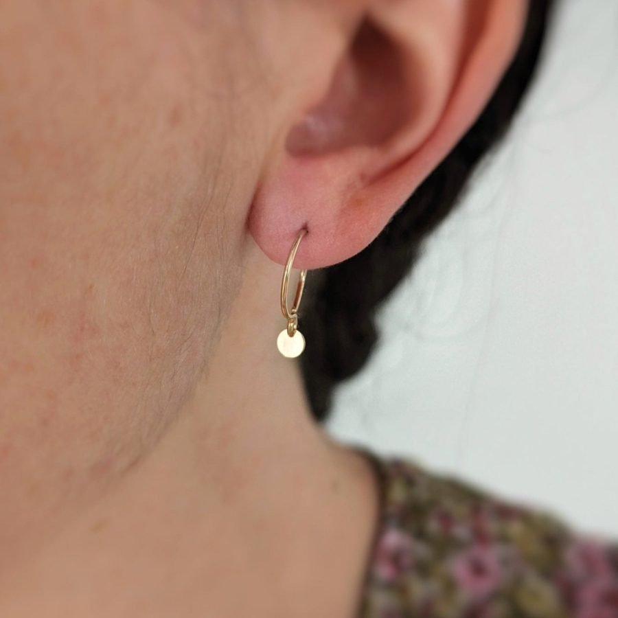 Anneaux avec minis disques - Peasejewelry