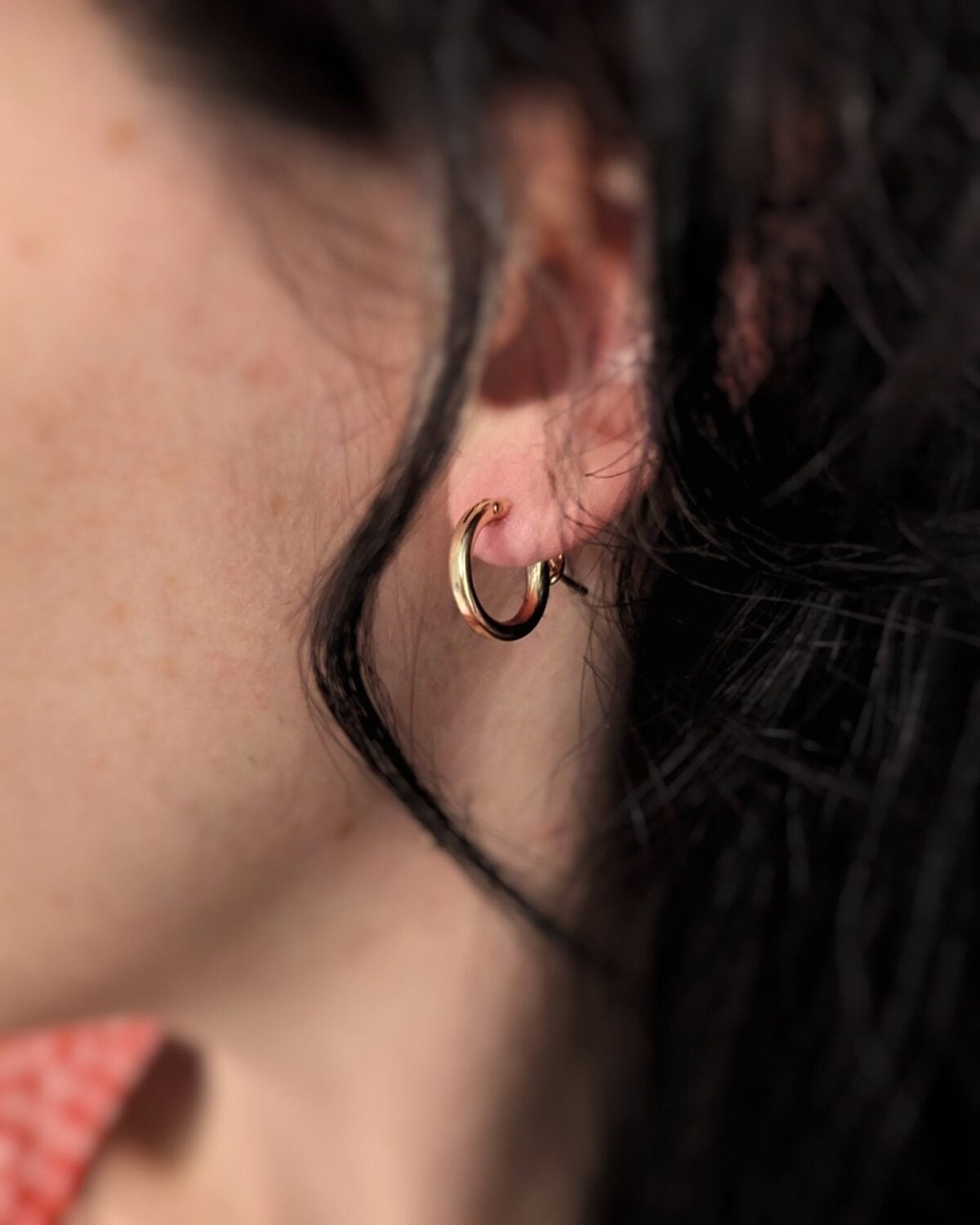 Anneaux d'oreilles ronds Bulky - Peasejewelry