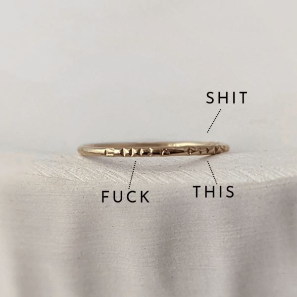 Bague F*CK THIS SH*T - Peasejewelry