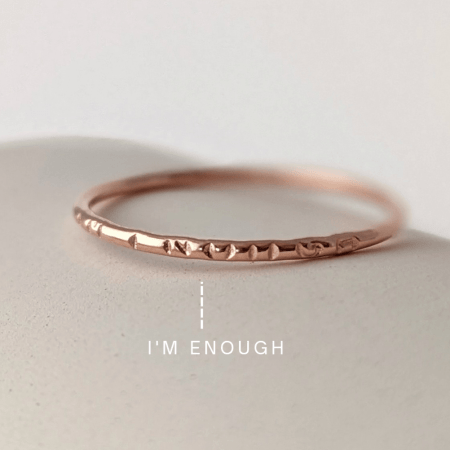 Bague I'M ENOUGH - Peasejewelry