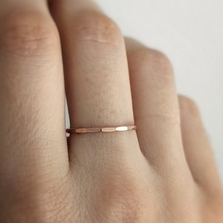 Bague martelée - Peasejewelry