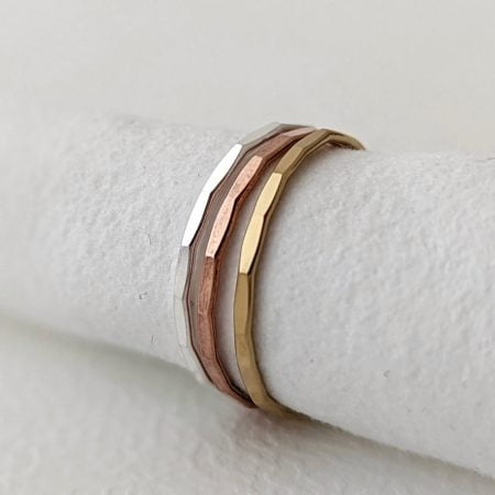 Bague martelée - Peasejewelry