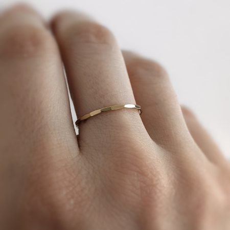 Bague martelée - Peasejewelry