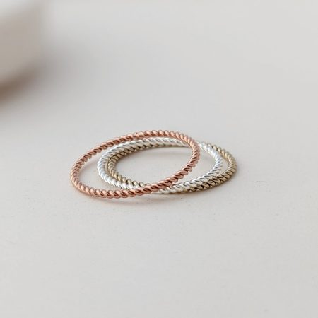 Bague torsadée (soldes) - Peasejewelry