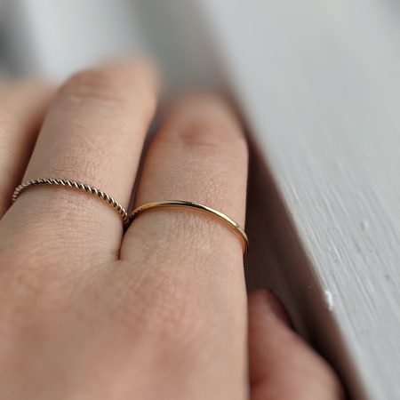 Bague torsadée (soldes) - Peasejewelry