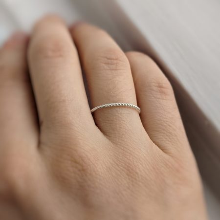 Bague torsadée (soldes) - Peasejewelry