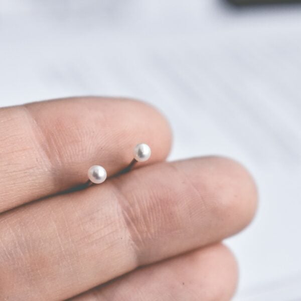 Boucles minis perles (imparfaits) - Peasejewelry