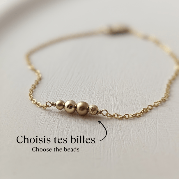 Bracelet familial à billes - Peasejewelry