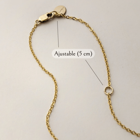 Collier anneau et perle - Peasejewelry