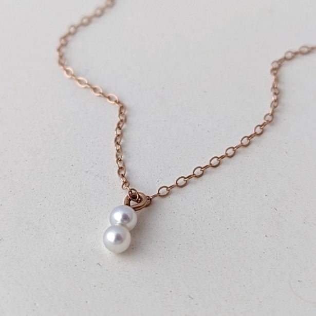 Collier duo de perles - Peasejewelry