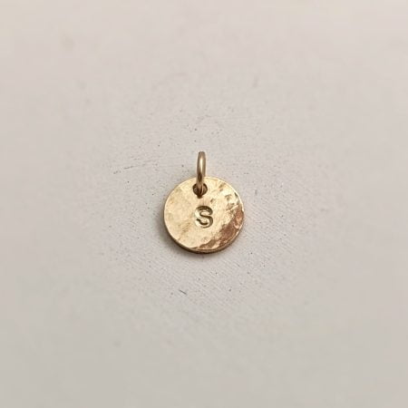 Disque martelé | Petit (6,4 mm) - Peasejewelry