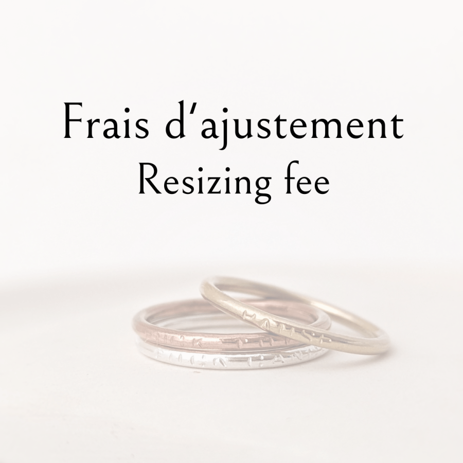 Frais d'ajustement - Peasejewelry