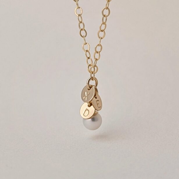 Collier Annie - Minidisques & perle