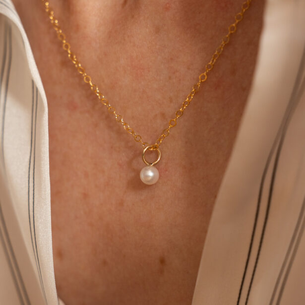 Necklace Anaïs - Ring and pearl