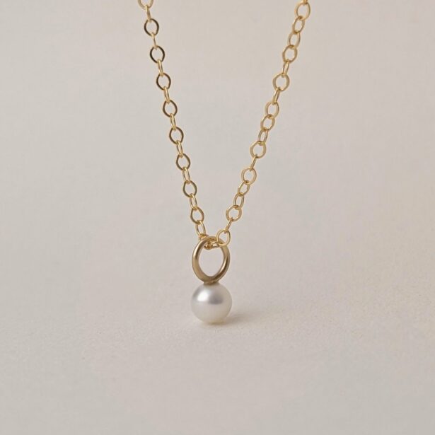 Collier Anaïs - Anneau et perle