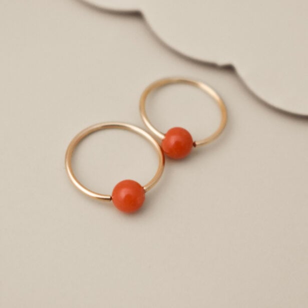 Dormeuses Laurine - Corail