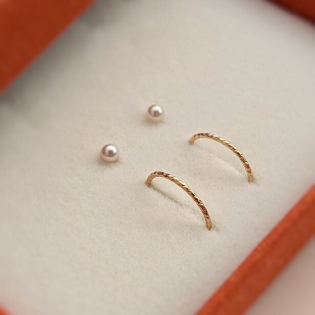 Duo dormeuses Lobélie x Perles Eva