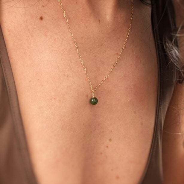 Collier Gaïa - Jade néphrite