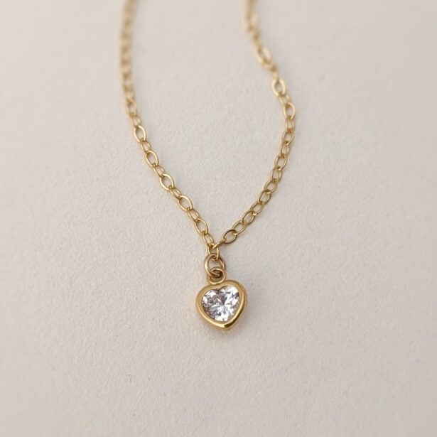 Collier Arielle - Coeur zircon