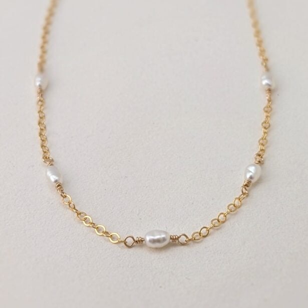Collier Marguerite - Perles baroques