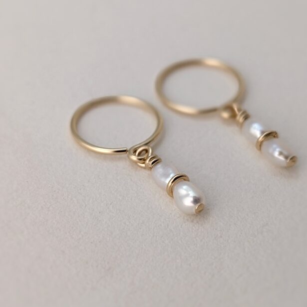 Tiara sleepers - Baroque pearls