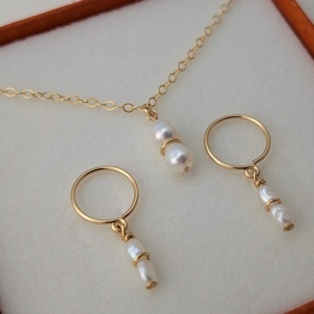 Tiara gift set - necklace and sleepers